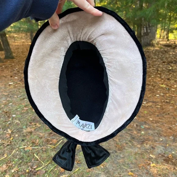 80s Wool & Velvet Bonnet 80s Wool & Velvet Bonnet main image 4